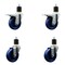 Service Caster 4'' Solid Poly Swivel 1-7/8'' Expanding Stem Caster Set 2 Total Lock Brakes, 4PK SCC-EXTTL20S414-SPUS-2-S-2-178 - alternate 1